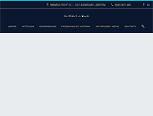 Tablet Screenshot of pablomanili.com.ar
